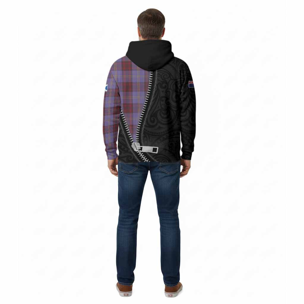 Rutherford Tartan Cotton Hoodie New Zealand Pattern Unique Zipper Stylized