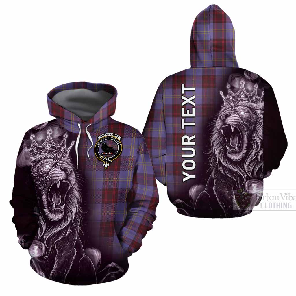 Rutherford Tartan Cotton Hoodie Roaring Lion Heritage
