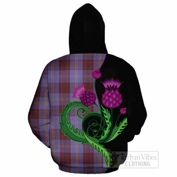 Rutherford Tartan Cotton Hoodie Traditional Scottish Thistle