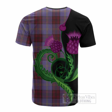 Rutherford Tartan Cotton T-shirt Traditional Scottish Thistle