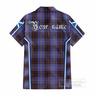 Rutherford Tartan Crest Cotton Hawaiian Shirt Scotland Coat of Arm Flag Style - Tartan Vibes Clothing