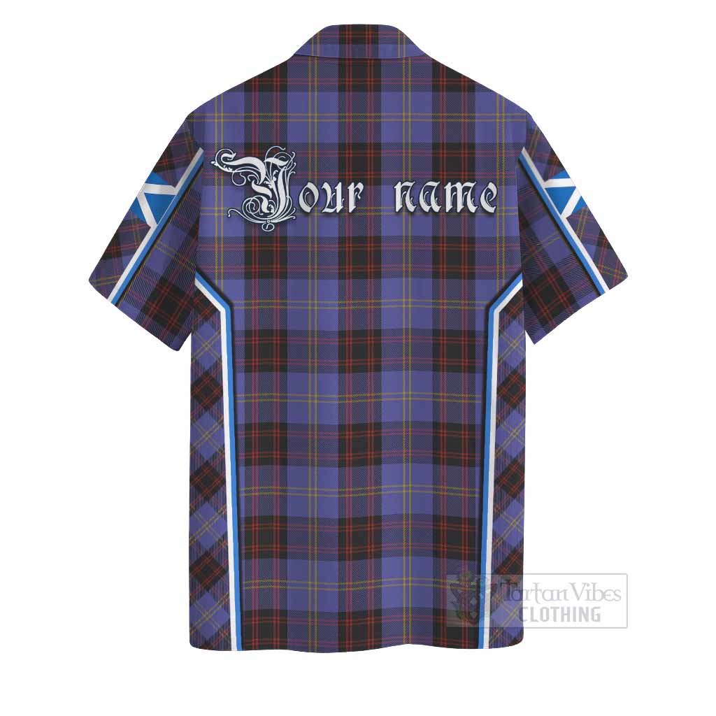 Rutherford Tartan Crest Hawaiian Shirt Scotland Coat of Arm Flag Style - Tartan Vibes Clothing
