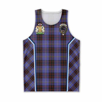 Rutherford Tartan Crest Men Tank Top Scotland Coat of Arm Flag Style - Tartan Vibes Clothing