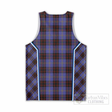 Rutherford Tartan Crest Men Tank Top Scotland Coat of Arm Flag Style - Tartan Vibes Clothing