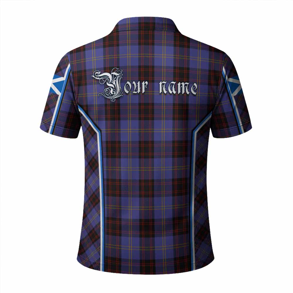 Rutherford Tartan Crest Polo Shirt Scotland Coat of Arm Flag Style - Tartan Vibes Clothing