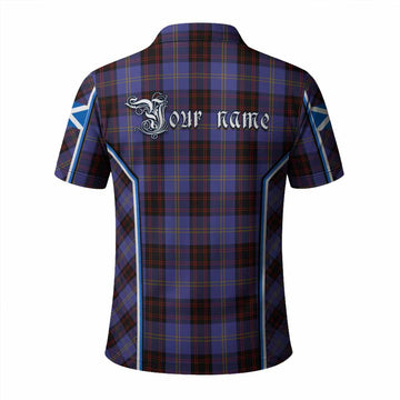Rutherford Tartan Crest Polo Shirt Scotland Coat of Arm Flag Style - Tartan Vibes Clothing