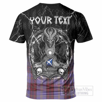 Rutherford Tartan Crest T-Shirt Celtic Odin's Raven Legacy