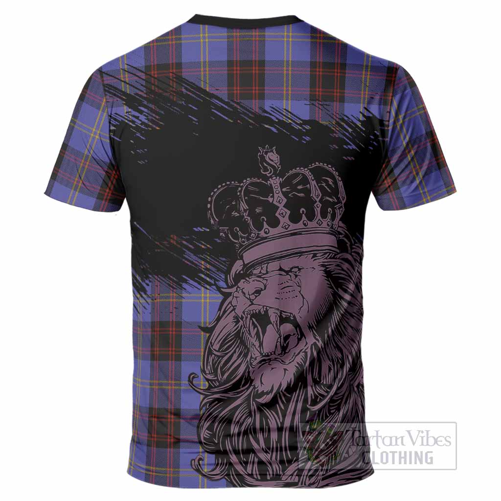 Rutherford Tartan Crest T-Shirt Crowned Lion Heritage Style