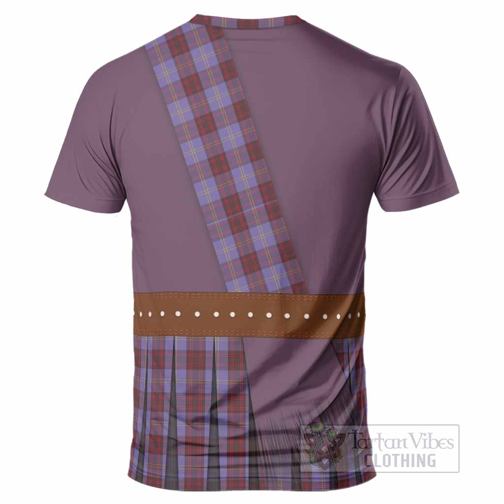 Rutherford Tartan Crest T-Shirt Kilt Costume Style