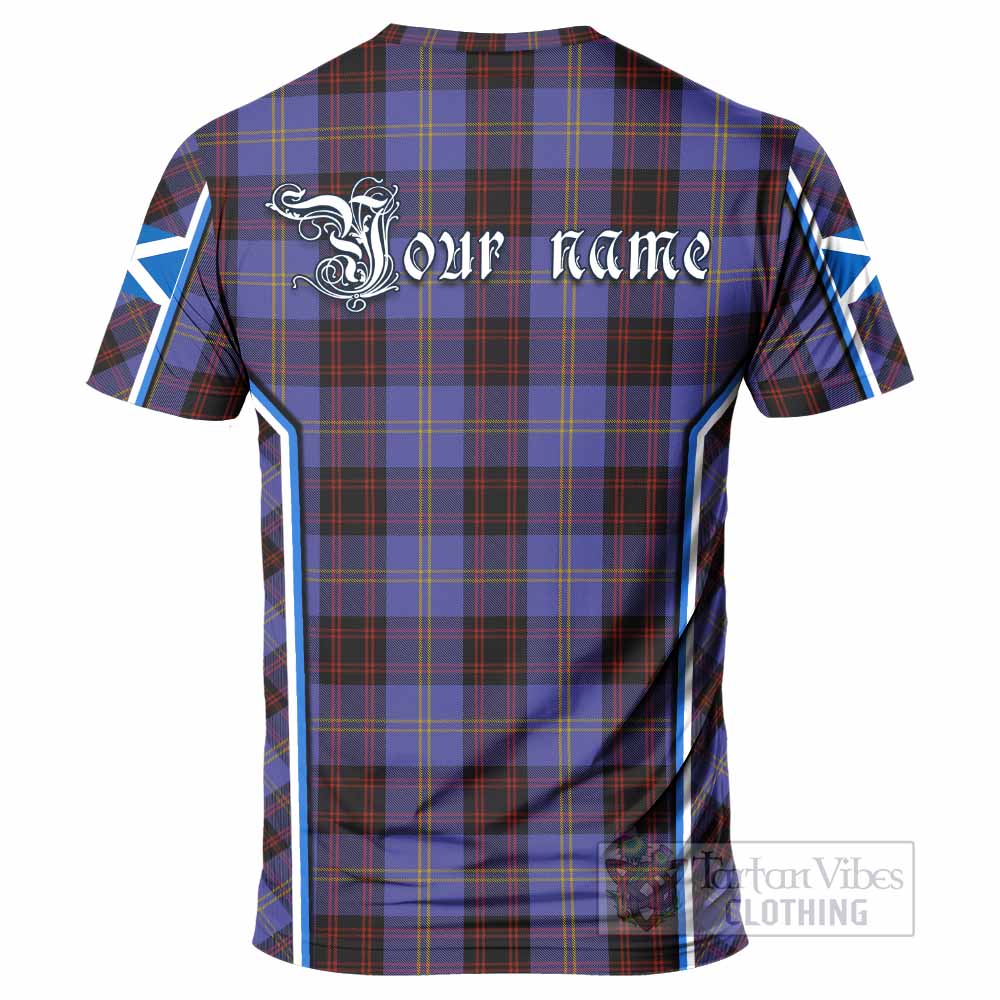 Rutherford Tartan Crest T-shirt Scotland Coat of Arm Flag Style - Tartan Vibes Clothing