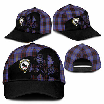 Rutherford Tartan Family Crest Classic Cap Scotland Thistle Floral Flag Style