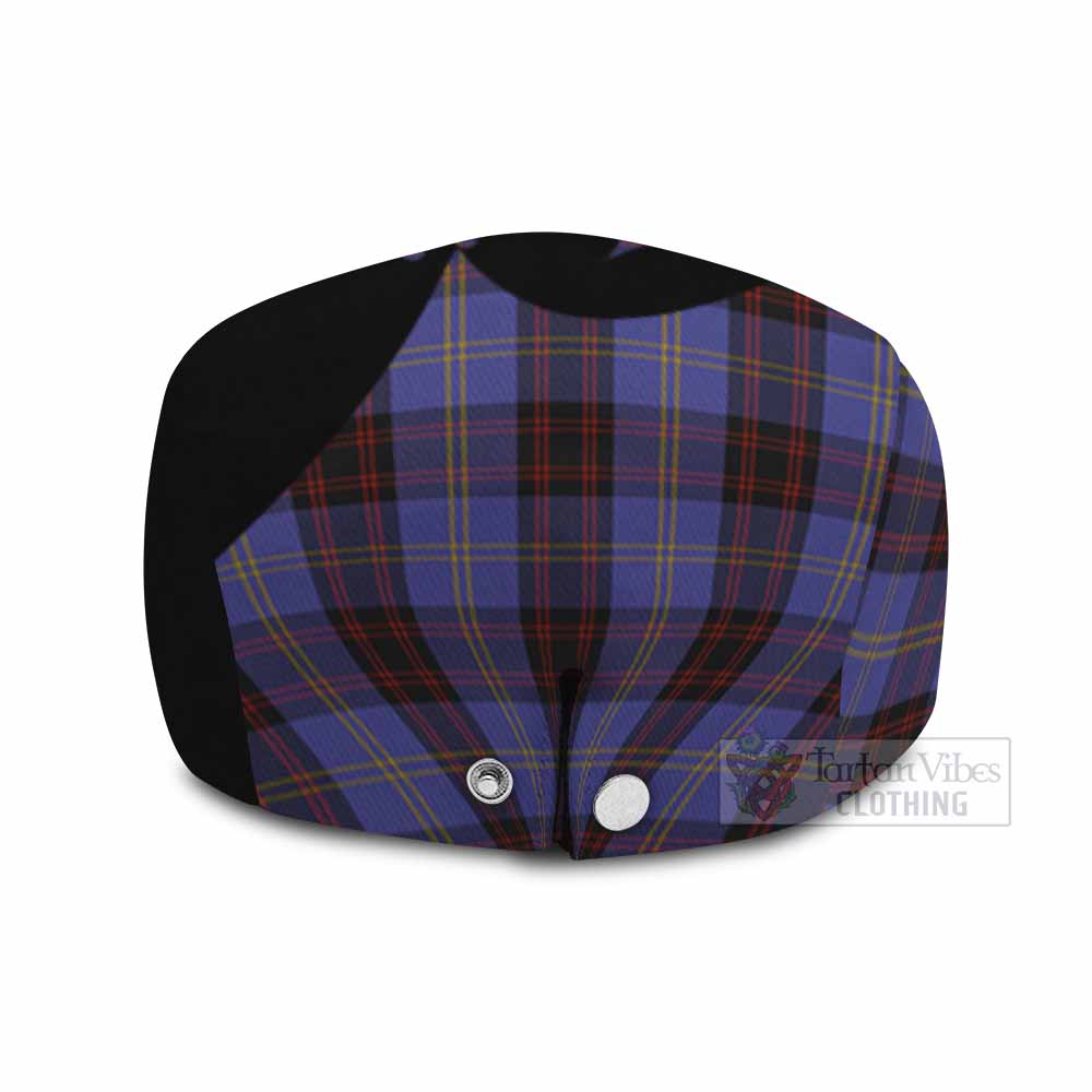 Rutherford Tartan Family Crest Flat Cap, Jeff Cap Scotland Thistle Floral