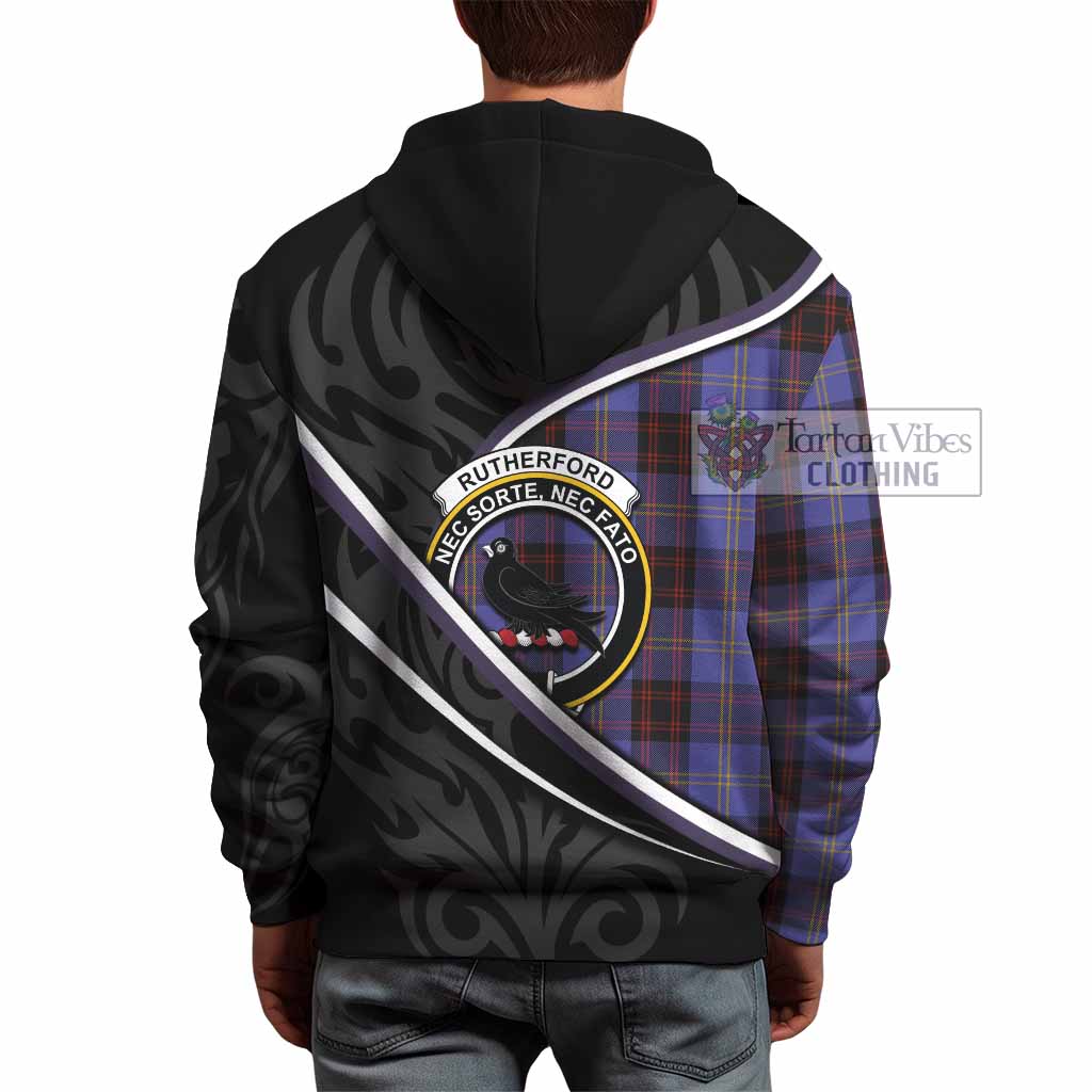 Rutherford Tartan Family Crest Hoodie Celtic Scottish Thistle Floral - Tartan Vibes Clothing