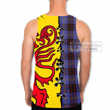 Rutherford Tartan Family Crest Men Tank Top Lion Rampant Honor - Tartan Vibes Clothing