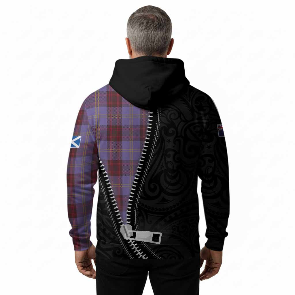 Rutherford Tartan Hoodie New Zealand Pattern Unique Zipper Stylized