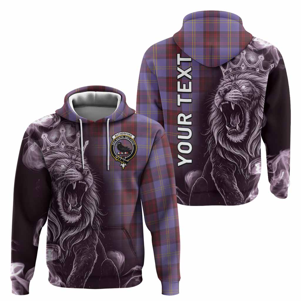Rutherford Tartan Hoodie Roaring Lion Heritage