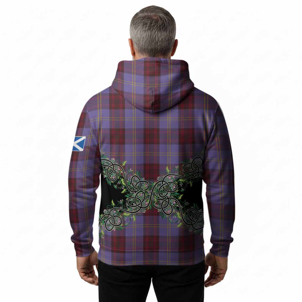 Rutherford Tartan Hoodie Thistle Scottish Spirit