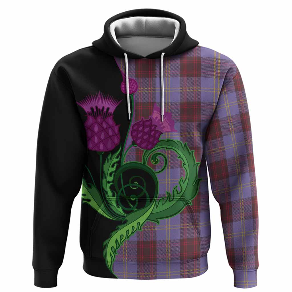 Rutherford Tartan Hoodie Traditional Scottish Thistle