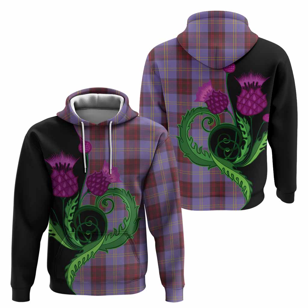 Rutherford Tartan Hoodie Traditional Scottish Thistle