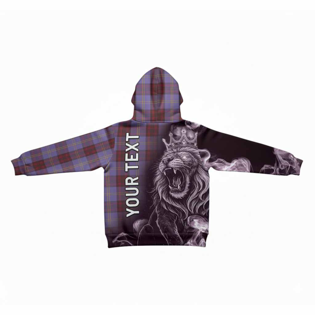 Rutherford Tartan Kid Hoodie Roaring Lion Heritage