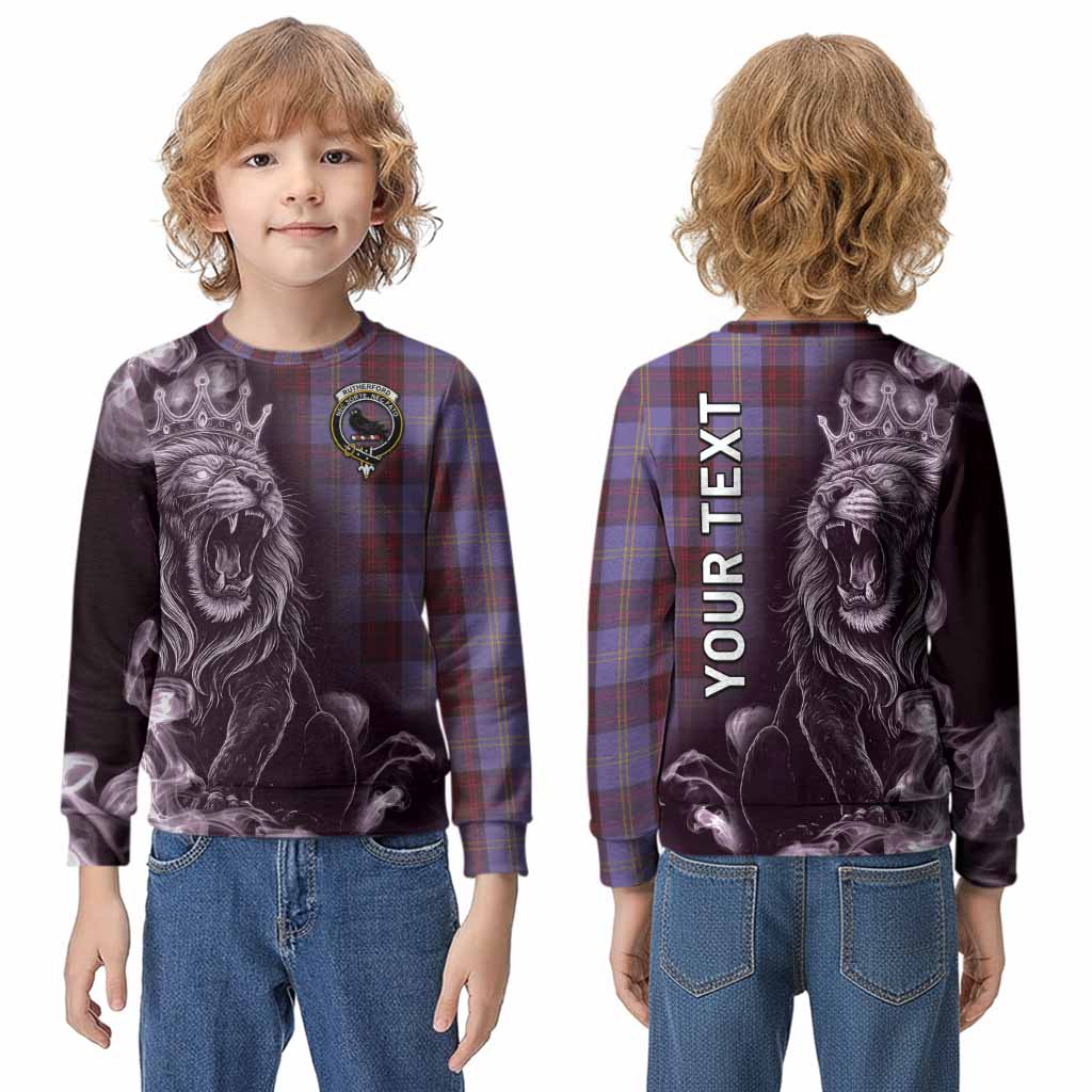 Rutherford Tartan Kid Knitted Sweatshirt Roaring Lion Heritage