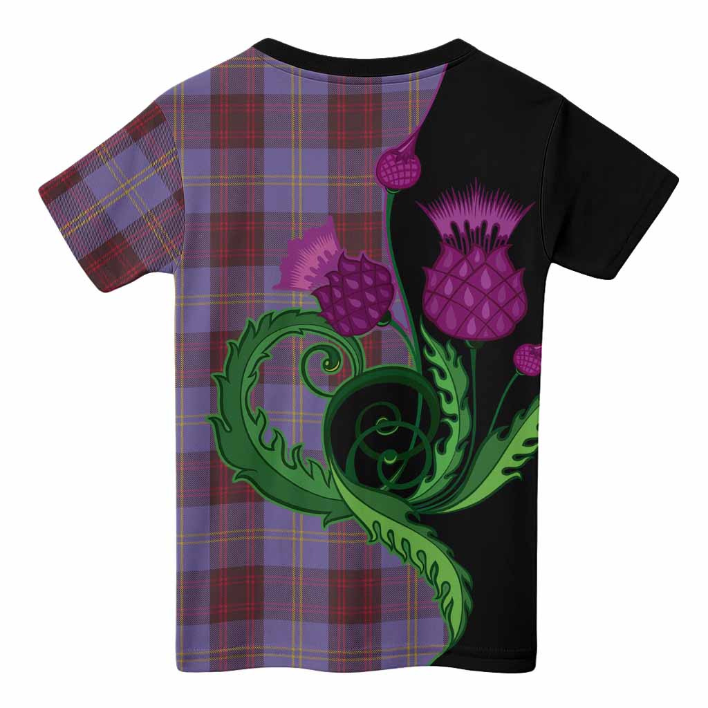 Rutherford Tartan Kid T-shirt Traditional Scottish Thistle