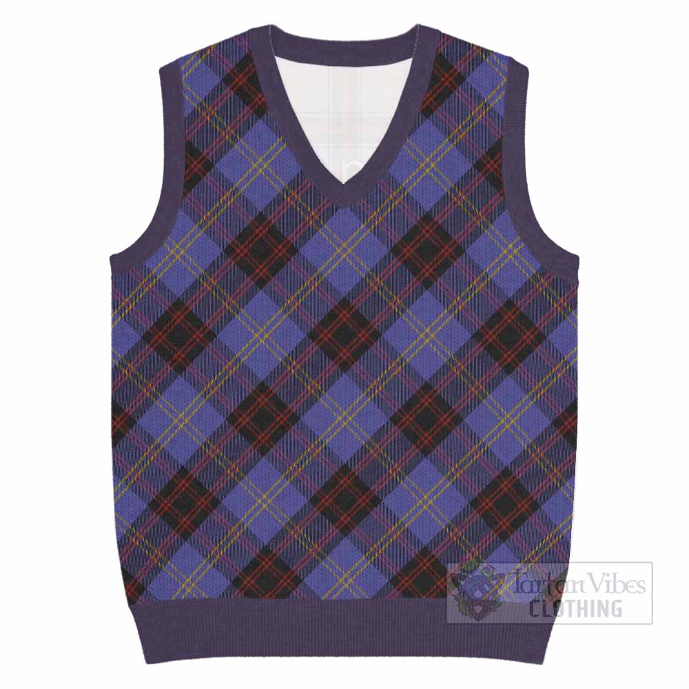 Rutherford Tartan  Knitted V-Neck Vest Cross Style