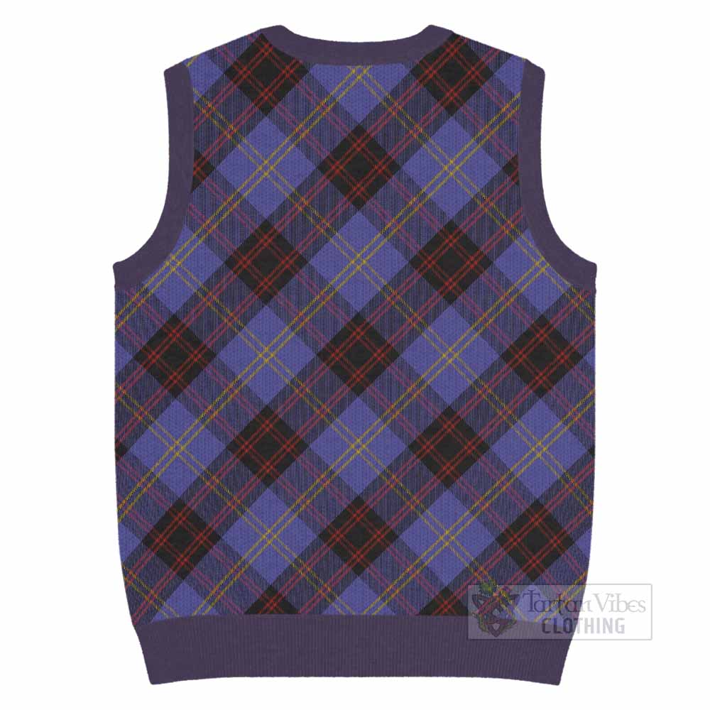 Rutherford Tartan  Knitted V-Neck Vest Cross Style