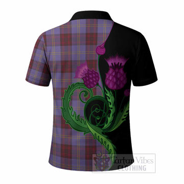 Rutherford Tartan Polo Shirt Traditional Scottish Thistle