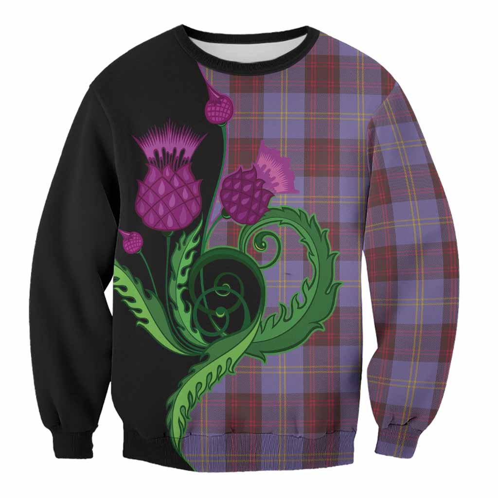 Rutherford Tartan Sweatshirt Traditional Scottish Thistle