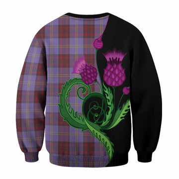 Rutherford Tartan Sweatshirt Traditional Scottish Thistle