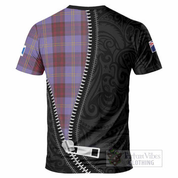 Rutherford Tartan T-Shirt New Zealand Pattern Unique Zipper Stylized