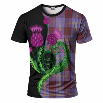 Rutherford Tartan T-Shirt Traditional Scottish Thistle