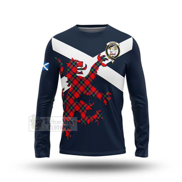 Ruthven Tartan Lion Rampant Long Sleeve T-Shirt Proudly Display Your Heritage with Alba Gu Brath and Clan Name Unisex - Tartan Vibes Clothing