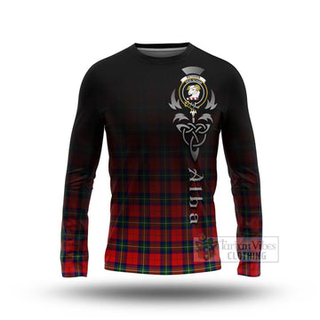 Ruthven Tartan Long Sleeve T-Shirt Featuring Alba Gu Brath Family Crest Celtic Inspired Unisex - Tartan Vibes Clothing