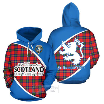 Ruthven Family Crest Tartan Hoodie Celebrate Saint Andrew's Day in Style Zip Hoodie - Tartan Vibes Clothing