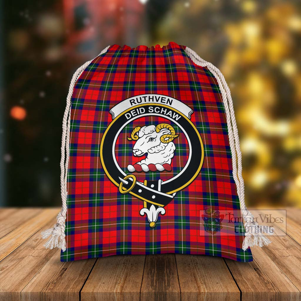 Ruthven Tartan Christmas Santa's Bag with Family Crest - Tartan Vibes Clothing