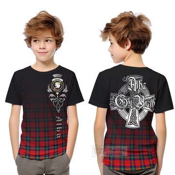Ruthven Tartan Kid T-Shirt Featuring Alba Gu Brath Family Crest Celtic Inspired Youth XL Size14 - Tartan Vibes Clothing