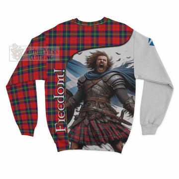 Tartan Vibes Clothing Ruthven Crest Tartan Sweatshirt Inspired by the Freedom of Scottish Warrior