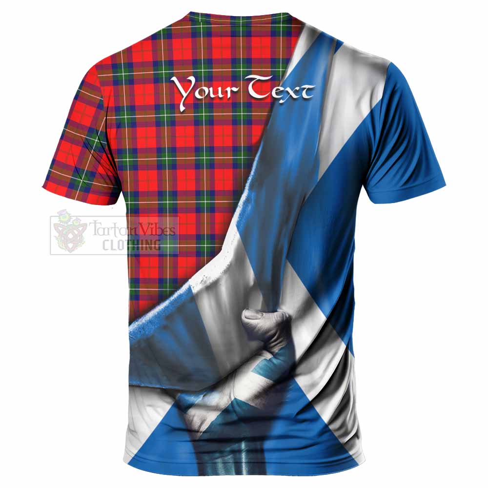 Ruthven Tartan T-Shirt with Family Crest Scotland Patriotic Style - Tartan Vibes Clothing
