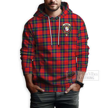 Ruthven Tartan Hoodie with Family Crest Celtic Skull Style - Tartan Vibes Clothing