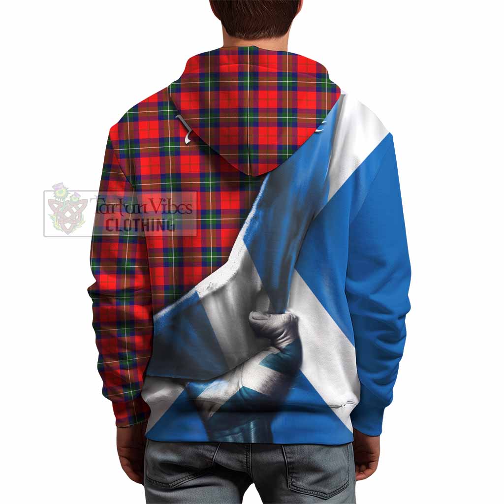 Ruthven Tartan Hoodie with Family Crest Scotland Patriotic Style - Tartan Vibes Clothing