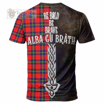 Ruthven Tartan Family Crest T-Shirt Alba Gu Brath Be Brave Lion Ancient Style