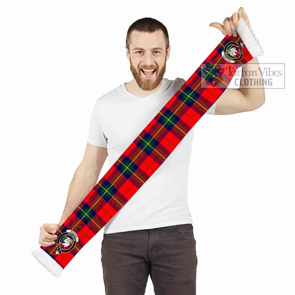 Ruthven Tartan Ruffneck Scarf with Family Crest - Tartan Vibes Clothing