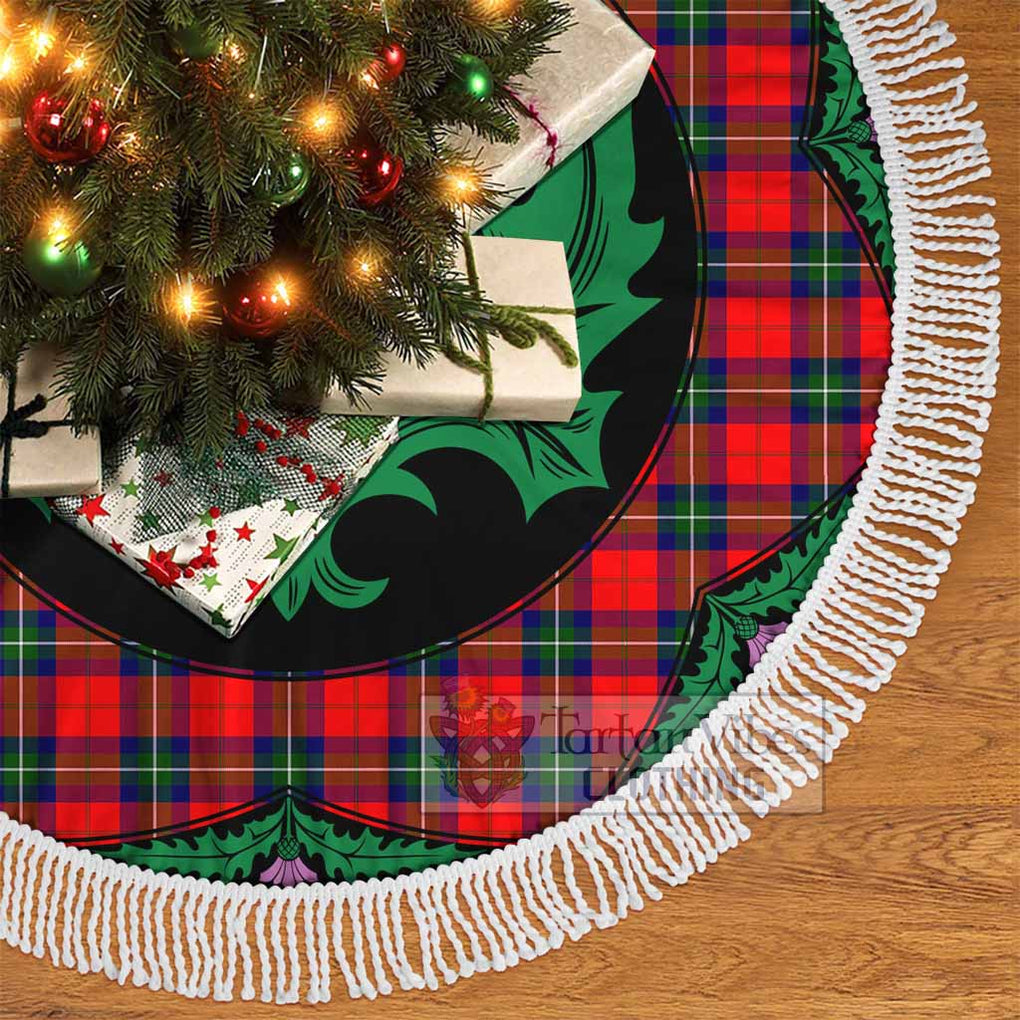 Ruthven Tartan Christmas Tree Skirt Scottish Thistle Style - Tartan Vibes Clothing