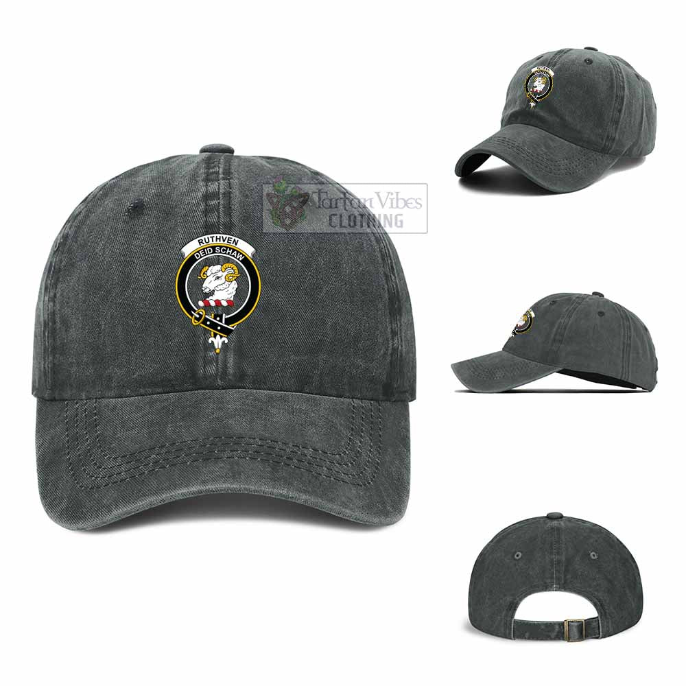 Tartan Vibes Clothing Ruthven Clan Crest Denim Classic Cap