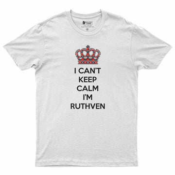 Ruthven Can't Keep Calm Men's T-Shirt White - Tartan Vibes Clothing