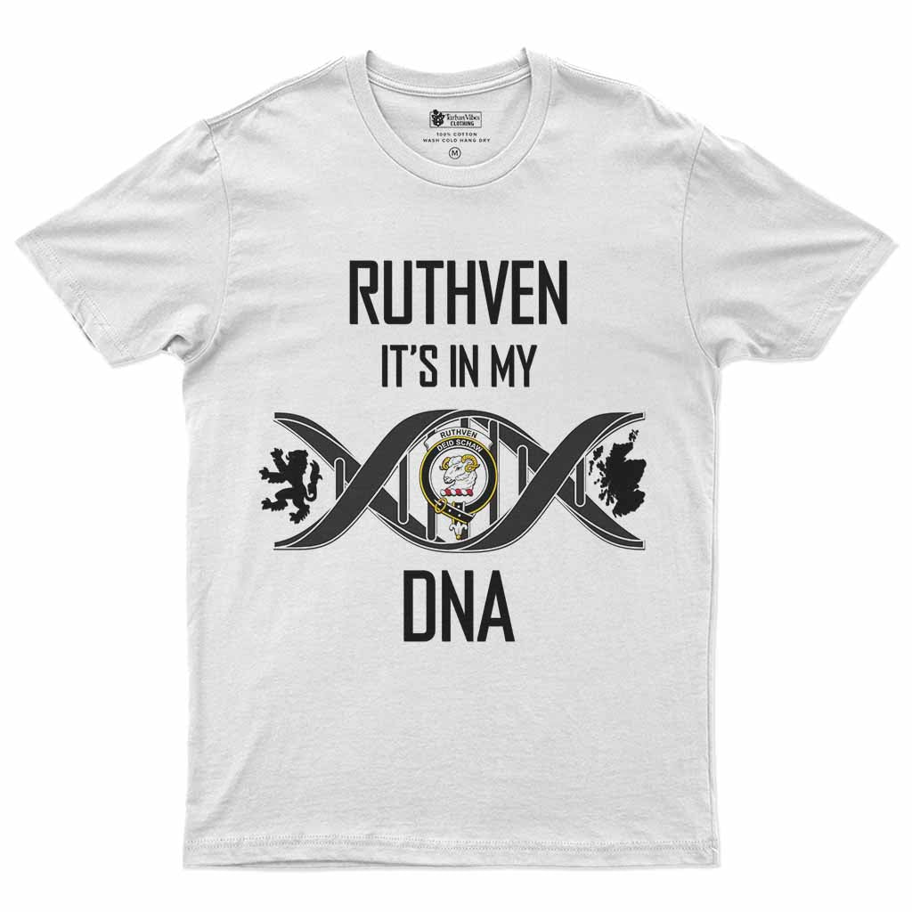 Ruthven Clan DNA Men's T-Shirt White - Tartan Vibes Clothing