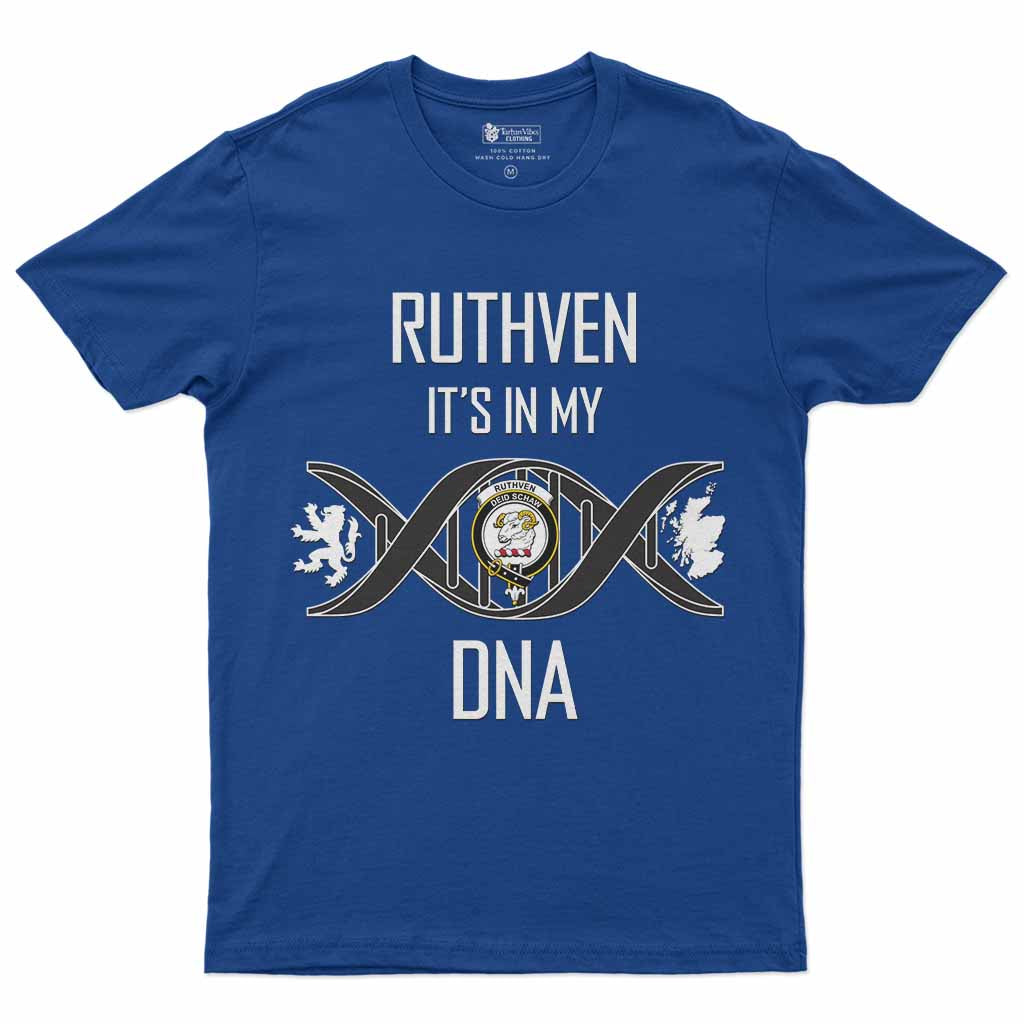 Ruthven Clan DNA Men's T-Shirt Royal Blue - Tartan Vibes Clothing