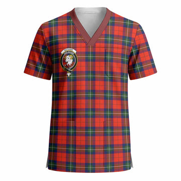 Ruthven Crest Tartan Scrub Top - Tartan Vibes Clothing